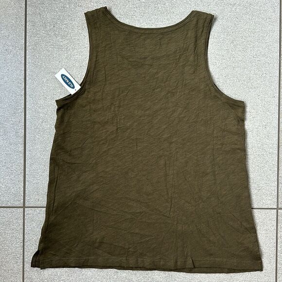 NWT Old Navy EveryWear Crewneck Relaxed Fit Tank Top in Army Green Small 4/6 - Picture 5 of 12
